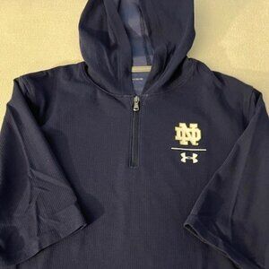 NWOT Under Armour 3/4 Zip Short Sleeve Hoodie